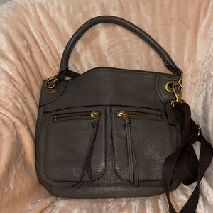 Black Leather Shoulder Bag